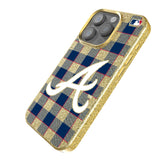 Atlanta Braves Plaid Bling Phone Case