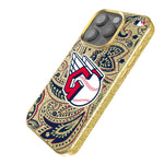Cleveland Guardians Paisley Bling Phone Case-1