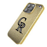 Colorado Rockies Linen Bling Phone Case for Apple iPhone