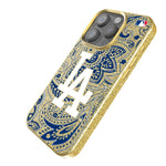 LA Dodgers Paisley Bling Phone Case-1