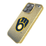 Milwaukee Brewers Linen Bling Phone Case for Apple iPhone