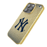 New York Yankees Linen Bling Phone Case for Apple iPhone