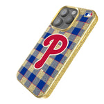 Philadelphia Phillies Plaid Bling Phone Case-1