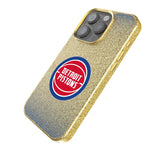Detroit Pistons Linen Bling Phone Case for Apple iPhone