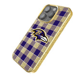 Baltimore Ravens Plaid Bling Phone Case-1