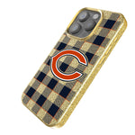 Chicago Bears Plaid Bling Phone Case-1