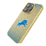 Detroit Lions Linen Bling Phone Case for Apple iPhone