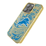 Detroit Lions Paisley Bling Phone Case