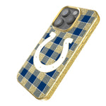 Indianapolis Colts Plaid Bling Phone Case-1