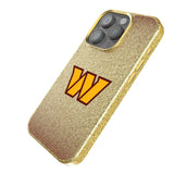 Washington Commanders Linen Bling Phone Case for Apple iPhone