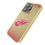 Detroit Red Wings Linen Bling Phone Case for Apple iPhone