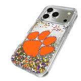 Clemson University Tigers Confetti Glitter Phone Case for Apple iPhone 17 Series
