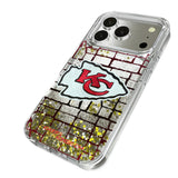 Kansas City Chiefs Brick Wall Glitter Phone Case for Apple iPhone 17 Series