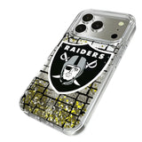 Las Vegas Raiders Brick Wall Glitter Phone Case for Apple iPhone 17 Series