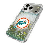 Miami Dolphins 1966-1973 Historic Collection Linen Glitter Phone Case for Apple iPhone 17 Series