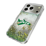 New York Jets 1963 Historic Collection Linen Glitter Phone Case for Apple iPhone 17 Series
