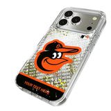 Baltimore Orioles Personalized EndZone Plus Glitter Phone Case for Apple iPhone 17 Series