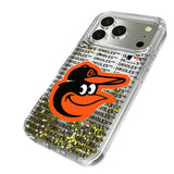 Baltimore Orioles Text Backdrop Glitter Phone Case for Apple iPhone 17 Series
