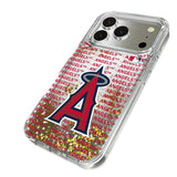 Los Angeles Angels Text Backdrop Glitter Phone Case for Apple iPhone 17 Series