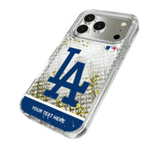 LA Dodgers Personalized EndZone Plus Glitter Phone Case for Apple iPhone 17 Series