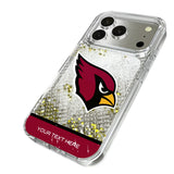 Arizona Cardinals Personalized EndZone Plus Glitter Phone Case for Apple iPhone 17 Series