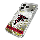 Atlanta Falcons Personalized Tilt Glitter Phone Case for Apple iPhone 17 Series