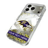 Baltimore Ravens Personalized Tilt Glitter Phone Case for Apple iPhone 17 Series