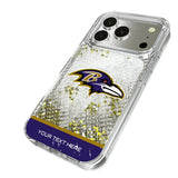 Baltimore Ravens Personalized EndZone Plus Glitter Phone Case for Apple iPhone 17 Series