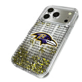 Baltimore Ravens Text Backdrop Glitter Phone Case for Apple iPhone 17 Series