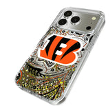 Cincinnati Bengals Paisley Glitter Phone Case for Apple iPhone 17 Series
