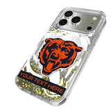 Chicago Bears Personalized Tilt Glitter Phone Case for Apple iPhone 17 Series