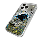 Carolina Panthers Paisley Glitter Phone Case for Apple iPhone 17 Series