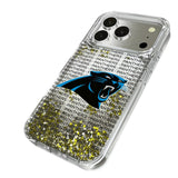 Carolina Panthers Text Backdrop Glitter Phone Case for Apple iPhone 17 Series