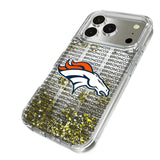 Denver Broncos Text Backdrop Glitter Phone Case for Apple iPhone 17 Series