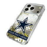 Dallas Cowboys Personalized Tilt Glitter Phone Case for Apple iPhone 17 Series