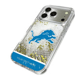 Detroit Lions Personalized EndZone Plus Glitter Phone Case for Apple iPhone 17 Series