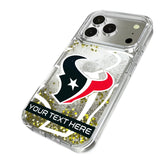 Houston Texans Personalized Tilt Glitter Phone Case for Apple iPhone 17 Series