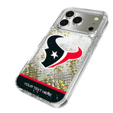 Houston Texans Personalized EndZone Plus Glitter Phone Case for Apple iPhone 17 Series