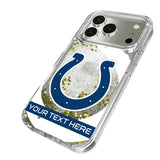 Indianapolis Colts Personalized Tilt Glitter Phone Case for Apple iPhone 17 Series