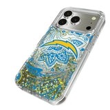 Los Angeles Chargers Paisley Glitter Phone Case for Apple iPhone 17 Series