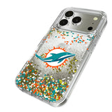 Miami Dolphins Confetti Glitter Phone Case for Apple iPhone 17 Series