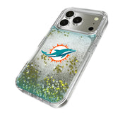 Miami Dolphins Linen Glitter Phone Case for Apple iPhone 17 Series
