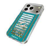 Miami Dolphins Field Glitter Phone Case for Apple iPhone 17 Series