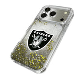 Las Vegas Raiders Linen Glitter Phone Case for Apple iPhone 17 Series