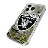 Las Vegas Raiders Paisley Glitter Phone Case for Apple iPhone 17 Series