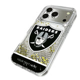 Las Vegas Raiders Personalized EndZone Plus Glitter Phone Case for Apple iPhone 17 Series