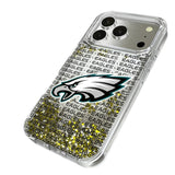Philadelphia Eagles Text Backdrop Glitter Phone Case for Apple iPhone 17 Series