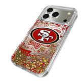 San Francisco 49ers Paisley Glitter Phone Case for Apple iPhone 17 Series