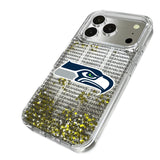 Seattle Seahawks Text Backdrop Glitter Phone Case for Apple iPhone 17 Series