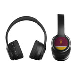 Arizona State University Sun Devils Stripe Wireless Over-Ear BT Headphones With Case